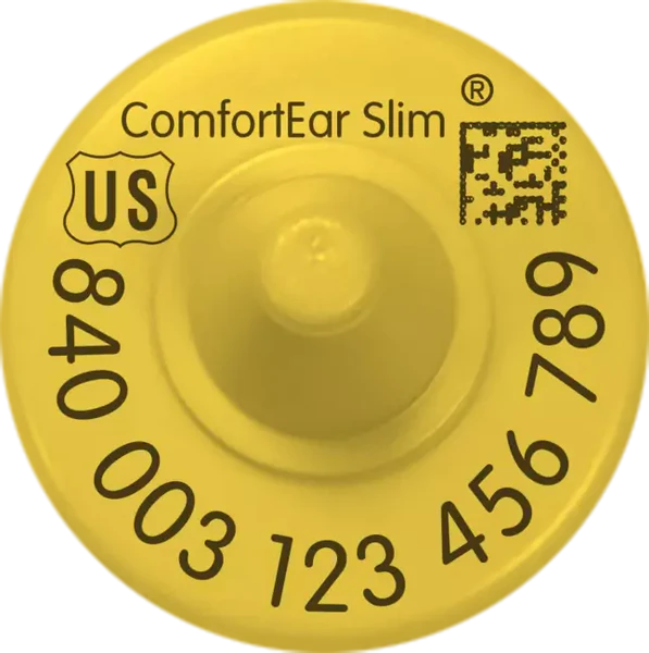 Datamars USDA Comfort Ear Slim TE FDX EID Tags in bag of 25