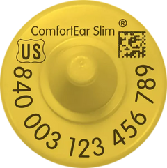 Datamars USDA Comfort Ear Slim TE FDX EID Tags in bag of 25